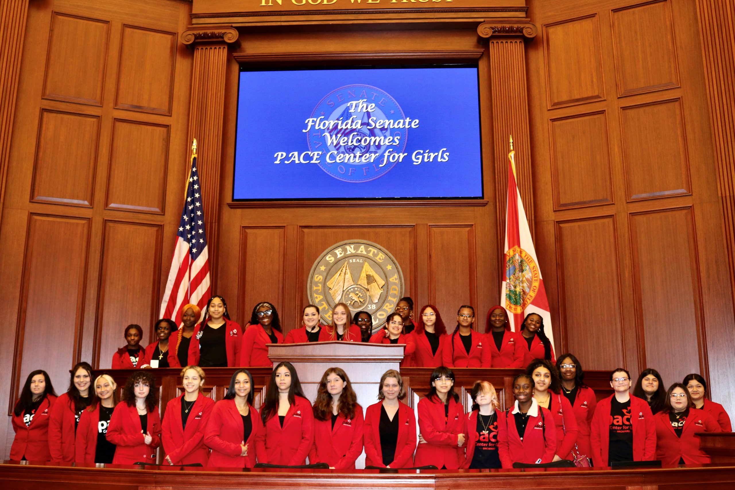 One Hundred Teen Girls Meet Florida Legislators at Pace Day at the Capitol